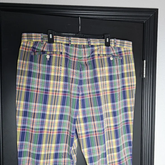 RLX By Ralph Lauren Plaid Multicolor Men's Pants Size 42 X 30 - Picture 6 of 7